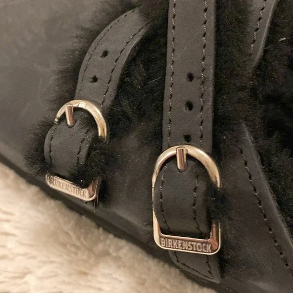 Birkenstock Blair Shearling slip on mules size 38 or 7.-75 - Picture 5 of 7